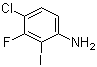 structure of CAS# 1018450-37-7, 4-氯-3-氟-2-碘苯胺