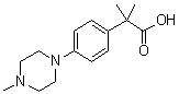alpha,alpha-二甲基-4-(4-甲基-1-哌嗪基)苯乙酸分子结构 (CAS 1018660-87-1)