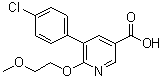 CAS # 1018782-79-0, 5-(4-Chlorophenyl)-6-(2-methoxyethoxy)-3-pyridinecarboxylic acid