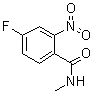 4-氟-N-甲基-2-硝基苯甲酰胺分子结构 (CAS 1018983-85-1)