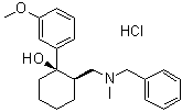 N-苄基-N-去甲基曲马多盐酸盐分子结构 (CAS 1018989-95-1)