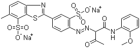 structure of CAS# 10190-68-8, 直接黄 27