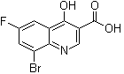 8-溴-6-氟-4-羟基-3-喹啉羧酸分子结构 (CAS 1019016-15-9)
