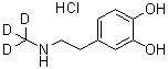 CAS # 101905-96-8, 4-[2-(Methyl-d<sub>3</sub>-amino)ethyl]-1,2-benzenediol hydrochloride