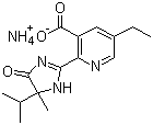 CAS # 101917-66-2, Imazethapyr ammonium, 2-[4,5-Dihydro-4-methyl-4-(1-methylethyl)-5-oxo-1H-imidazol-2-yl]-5-ethyl-3-pyridinecarboxylic acid ammonium salt