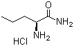 (S)-2-氨基戊酰胺盐酸盐分子结构 (CAS 101925-47-7)