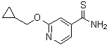 2-(环丙基甲氧基)-4-吡啶硫代甲酰胺分子结构 (CAS 1019546-78-1)