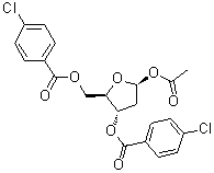 CAS # 1019659-87-0, 2-Deoxy-beta-D-erythro-pentofuranose 1-acetate 3,5-bis(4-chlorobenzoate)