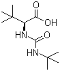 structure of CAS# 101968-85-8, N-叔丁基氨基甲酰基-L-叔亮氨酸