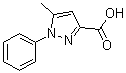 structure of CAS# 10199-57-2, 5-甲基-1-苯基-1H-吡唑-3-羧酸