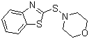 structure of CAS# 102-77-2, N-氧二乙撑基-2-苯并噻唑次磺酰胺