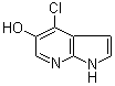 4-氯-1H-吡咯并[2,3-b]吡啶-5-醇分子结构 (CAS 1020056-82-9)