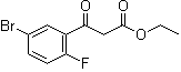 structure of CAS# 1020058-47-2, 5-溴-2-氟-beta-氧代苯丙酸乙酯