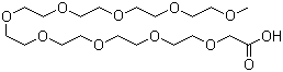structure of CAS# 102013-72-9, 3,6,9,12,15,18,21,24,27-九氧杂二十八烷酸