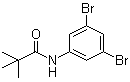 structure of CAS# 1020252-74-7, N-(3,5-Dibromophenyl)-2,2-dimethylpropanamide