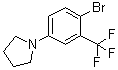 1-[4-溴-3-(三氟甲基)苯基]吡咯烷分子结构 (CAS 1020252-86-1)