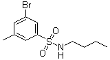 3-溴-N-丁基-5-甲基苯磺酰胺分子结构 (CAS 1020252-93-0)