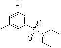 3-溴-N,N-二乙基-5-甲基苯磺酰胺分子结构 (CAS 1020252-94-1)