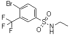 4-溴-N-乙基-3-(三氟甲基)苯磺酰胺分子结构 (CAS 1020252-99-6)