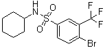 structure of CAS# 1020253-02-4, 4-溴-N-环己基-3-(三氟甲基)苯磺酰胺