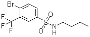 4-溴-N-丁基-3-(三氟甲基)苯磺酰胺分子结构 (CAS 1020253-05-7)