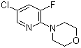 4-(5-氯-3-氟-2-吡啶基)吗啉分子结构 (CAS 1020253-17-1)