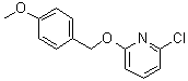 2-氯-6-[(4-甲氧基苯基)甲氧基]吡啶分子结构 (CAS 1020253-23-9)