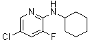 5-氯-N-环己基-3-氟-2-吡啶胺分子结构 (CAS 1020253-24-0)
