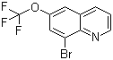 8-溴-6-三氟甲氧基喹啉分子结构 (CAS 1020253-25-1)