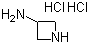 3-氨基氮杂环丁烷二盐酸盐分子结构 (CAS 102065-86-1)