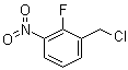 1-(氯甲基)-2-氟-3-硝基苯分子结构 (CAS 1020718-00-6)