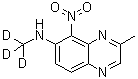 3-甲基-N-三氘甲基-5-硝基-6-喹喔啉胺分子结构 (CAS 1020718-63-1)