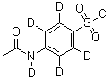 CAS 登录号：1020718-84-6, 4-(乙酰氨基-d)-苯-2,3,5,6-d<sub>4</sub>-磺酰氯