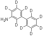 CAS # 1020718-93-7, [1,1'-Biphenyl-2,2',3',4,4',5,5',6,6'-d<sub>9</sub>]-3-amine