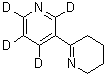 CAS # 1020719-05-4, 3,4,5,6-Tetrahydro-2,3'-bipyridine-2',4',5',6'-d<sub>4</sub>