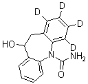 CAS # 1020719-39-4, 10,11-Dihydro-10-hydroxy-5H-dibenz[b,f]azepine-1,2,3,4-d<sub>4</sub>-5-carboxamide