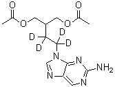 CAS # 1020719-42-9, 2-[2-(2-Amino-9H-purin-9-yl)ethyl-1,1,2,2-d<sub>4</sub>]-1,3-propanediol 1,3-diacetate