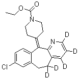 structure of CAS# 1020719-57-6, 五氘代氯雷他定