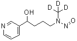 structure of CAS# 1020719-61-2, alpha-[3-(三氘甲基亚硝基氨基)丙基]-3-吡啶甲醇