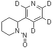 CAS # 1020719-68-9, 5-(1-Nitroso-2-piperidinyl)pyridine-2,3,4,6-d<sub>4</sub>