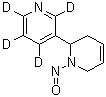 1,2,3,6-四氢-1-亚硝基-2,3'-联吡啶-2',4',5',6'-d<sub>4</sub>分子结构 (CAS 1020719-69-0)