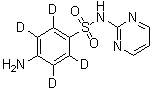 CAS # 1020719-78-1, 4-Amino-N-2-pyrimidinylbenzene-2,3,5,6-d<sub>4</sub>-sulfonamide