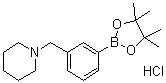 structure of CAS# 1021186-08-2, 3-(哌啶-1-基甲基)苯硼酸频哪醇酯盐酸盐