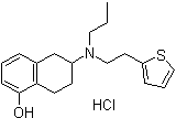 CAS 登录号：102120-99-0, 5,6,7,8-四氢-6-[丙基[2-(2-噻吩基)乙基]氨基]-1-萘酚盐酸盐