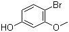 4-溴-3-甲氧基苯酚分子结构 (CAS 102127-34-4)