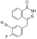 structure of CAS# 1021298-68-9, 5-[(3,4-二氢-4-氧代-1-酞嗪基)甲基]-2-氟苯甲腈