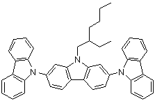 9'-(2-乙基己基)-9,2':7',9''-三联-9H-咔唑分子结构 (CAS 1021423-90-4)