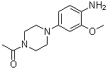 structure of CAS# 1021426-42-5, 4-(4-乙酰基-1-哌嗪基)-2-(甲氧基)苯胺