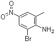 2-溴-6-甲基-4-硝基苯胺分子结构 (CAS 102170-56-9)