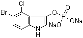 structure of CAS# 102185-33-1, 5-溴-4-氯-3-吲哚基磷酸酯二钠盐